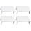 4Pcs White Gum Paste Flower Rack for DIY Cake Decoration Baking Tools 4