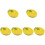 6Pcs Ceramic Lemon Bowls Yellow Cute Kitchen Tableware for Fruit Salad 6