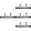 4Pcs Black Resin 1:64 Racing Car Tail Wing Decorative Props 7