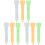 9Pcs Durable Plastic Cat Treat Feeding Spoon Portable and Convenient 3