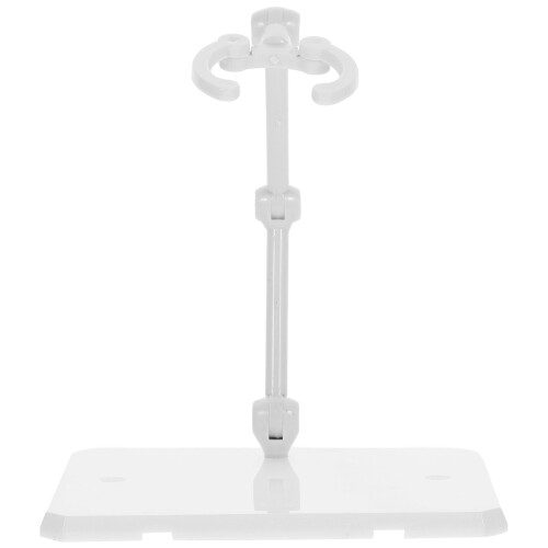 4Pcs Durable White Plastic Action Figure Display Stand Holder 1