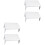 4Pcs White Gum Paste Flower Rack for DIY Cake Decoration Baking Tools 5