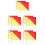 10Pcs Outdoor Handheld Commanding Signal Flags Polyester 7