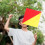 10Pcs Outdoor Handheld Commanding Signal Flags Polyester 3