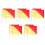 10Pcs Outdoor Handheld Commanding Signal Flags Polyester 5