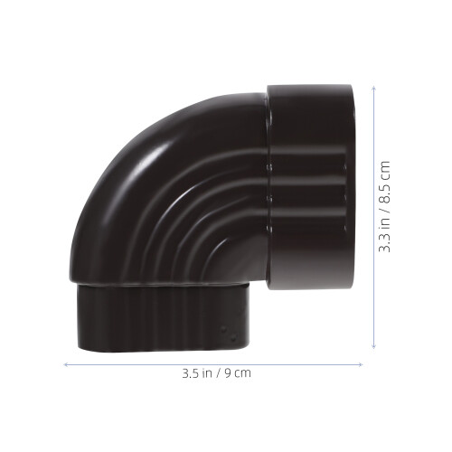 Connecteur Coude Aluminium 90 Noir Pour D'eau 1