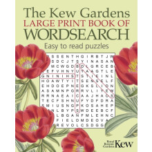 The Kew Gardens Large Print Book of Wordsearch by Eric Saunders Paperb