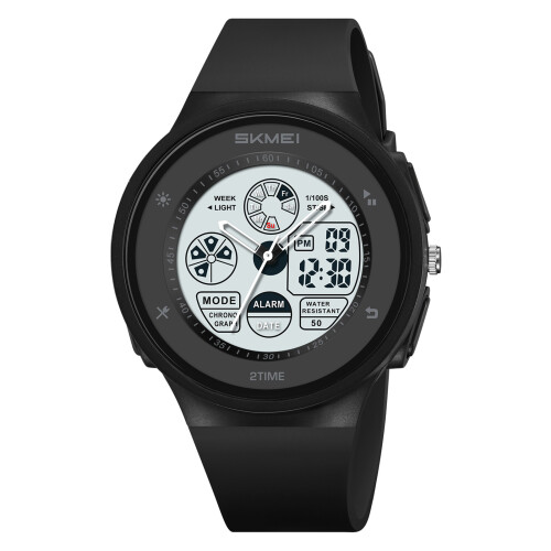 2346 Orologio Digitale 50M, 42x45.2mm, Multicolore