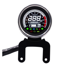 Universal Motorcycle Digital Speedometer Tachometer with Odometer Trip Meter and Aluminum ABS Dashboard
