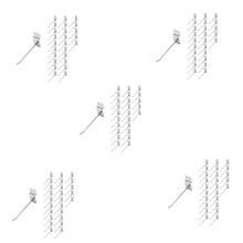 125 x Anzuelos Individuales de Tableros de Clavijas de Suspension de Tienda 100 mm