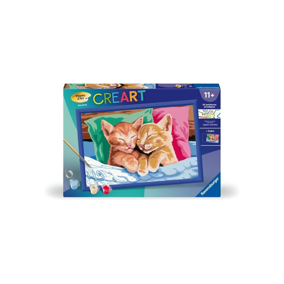 Ravensburger Creart Kids 31X21cm Sleeping Kittens