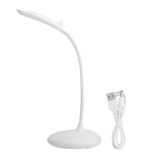Flexible Schwanenhals-Schreibtischlampe, batteriebetrieben für maximale Mobilität, augenschonend mit dimmbarer Touch-Steuerung, geeignet zum Lesen,
