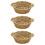 3Pièces Coussin Pot Cuite , Panier Multifonction Coloré 10