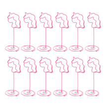 24Stk Spiral-Notizhalter in Pink, Stabile Papierclips Und Fotoständer