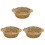 3Pièces Coussin Pot Cuite , Panier Multifonction Coloré 4