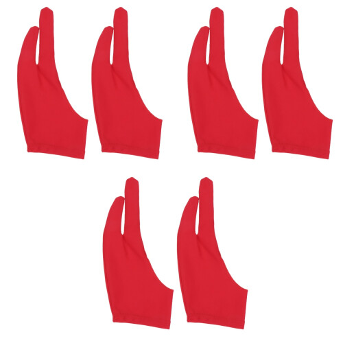 6Stk Zeichner Rot Finger Spandex Für Tablet 2