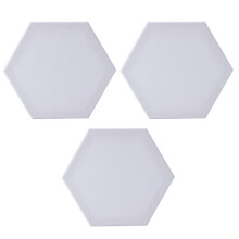9Stk Hexagon Malplatte Weiß Künstlerboard Für Öl Acryl Tempera Farben