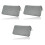 3Stk Cd/dvd Aufbewahrungsbox Kunststoff 80 Disc Organizer Grau 3
