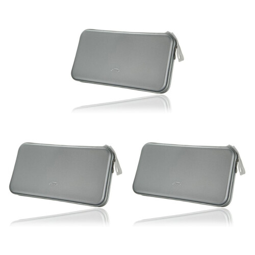 3Stk Cd/dvd Aufbewahrungsbox Kunststoff 80 Disc Organizer Grau 1