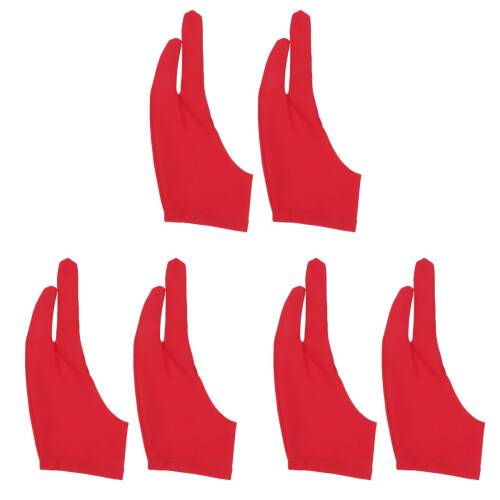 6Stk Zeichner Rot Finger Spandex Für Tablet 1