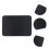 3Stk Schwarze Gaming Mouse Mat Stoff Beleuchtet Für Computer 10