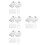 12Sets Kosmetik Mischpaletten Silber Handliches Nail Tool 3
