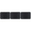 3Stk Schwarze Gaming Mouse Mat Stoff Beleuchtet Für Computer 4