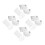 12Sets Kosmetik Mischpaletten Silber Handliches Nail Tool 2