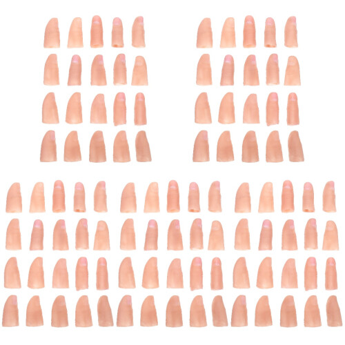 100Stk Leichte Finger Daumenhüllen Für Magier Tricks Bühne 2