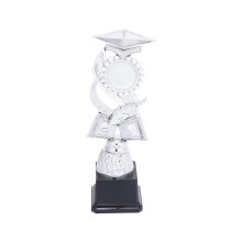 3Stk Kunststoff Trophy Pokale Silber, Für Bewertung Und Sport