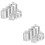 2Ensembles Rack Transparent Présentoir Bijoux Élégant 6