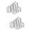 2Ensembles Rack Transparent Présentoir Bijoux Élégant 7