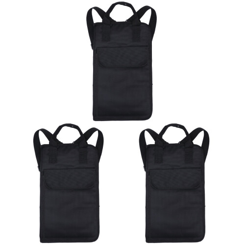 3Stk Drumstick Rucksack Kinder Schwarz Mit Praktischem Drumstickhalter 1