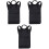 3Stk Drumstick Rucksack Kinder Schwarz Mit Praktischem Drumstickhalter 3