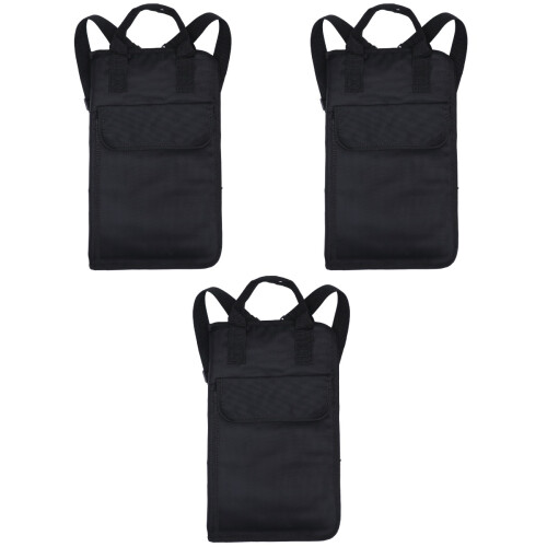 3Stk Drumstick Rucksack Kinder Schwarz Mit Praktischem Drumstickhalter 2