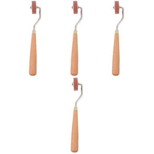 4Stk Premium Gummiwalze Druckroller Für Kunstdruck Hellbraun Robust 2