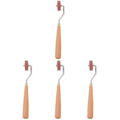 4Stk Premium Gummiwalze Druckroller Für Kunstdruck Hellbraun Robust 1
