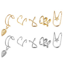 20Stk Ohrclips Ohrloch Stilvolle Ohrdeko in Gold Silber