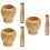 3Sets Kompaktes Holz -Mashing Set Gelb Für 7