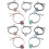 45Stk Haarbänder Elastisch Haarschmuck Ponytail Halter 10