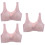 3Stk Frontverschluss Rosa Damen Nahtlos Bügel Komfort 7