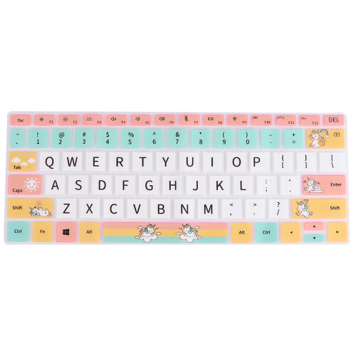 2Stk Silikon Tastaturschutz Bunt Robust Laptop Zubehör Für Computer