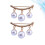 4Stk Stilvolle Goldene Brosche Perlen Kleiderschmuck 8