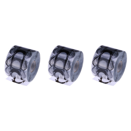 500Stk Schwarze Nail Art Form Schablonen Mit Nail Guide Tool 2