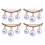 4Stk Stilvolle Goldene Brosche Perlen Kleiderschmuck 2