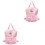 2Stk Vielseitiger Rosa Ballett Rucksack Mit Schultergurt 3