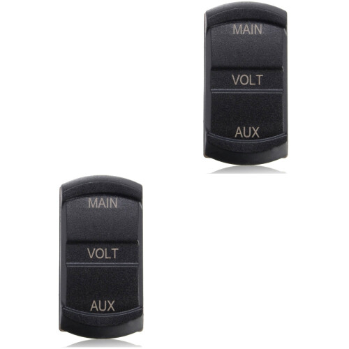 2Pièces Indicateur Voltage Auto Noir 12-24V Écran Durable 1