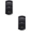 2Pièces Indicateur Voltage Auto Noir 12-24V Écran Durable 5