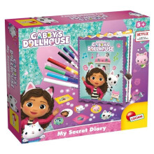 Secret Journal - LISCIANI - Gabby’s Dollhouse - Magic Markers - UV Lamp and Lock - Creative Personalization
