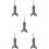 5Pièces Braille ABS Portable Usage 9